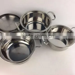 Large Size Stainless Steel Cookware Set With Metal Lid thumbnail-6