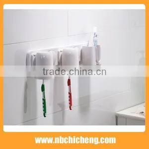 Strong Suction Cup Toothbrush Holder Wash Rack Holder Toothbrush Holder Shaver Hanger Bathroom Sets thumbnail-2