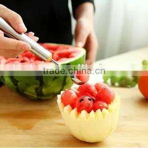 Multifunction Fruit Salad Tool , Melon Baller & Carving Knife thumbnail-1