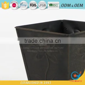 Homeware Iron and Zinc Powder Coated the Flower Bucket French Galvanized Flower Buckets thumbnail-4