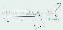 Tungsten Carbide Tipped Blade for Wood Cutter---wood Milling Cutter Straight Blade (1422) thumbnail-1