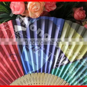 Best Selling Bamboo Paper Fan With Two Sides Printing thumbnail-2