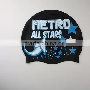 Wholesale OEM New Design Colorful Silicone Swimming Cap thumbnail-4