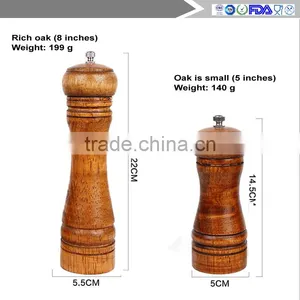 Middle-sized and Smooth-faced Good Quality Salt and Pepper Grinder Set thumbnail-4