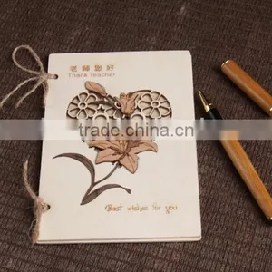 Laser Engraved Wooden Greeting Card for Teacher thumbnail-1