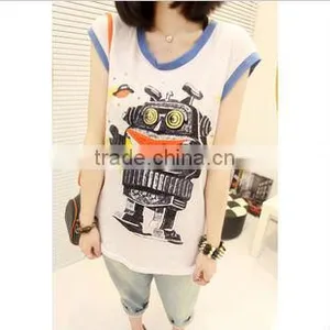 High Quality 2013 Newest Style Lady Shirt Printing.ladies t Shirt thumbnail-1