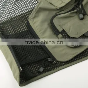 Black High Visibility Safety Vest Fishing Safety Vest thumbnail-4