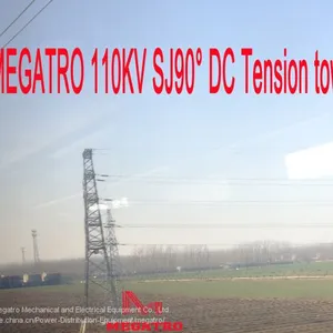 MEGATRO 110 КВ SJ 90° DC-напряжённый опорный башня электропередачи thumbnail-2