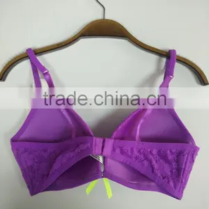Plus Size Full Cup Purple Sexy Bra thumbnail-2