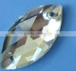 Crystal Flat Back Sew-on Mirror Glass Rhinestone for Clothes thumbnail-4