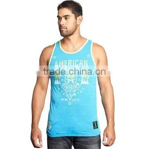 Men 's Bodybuilding Slub Tank Tops thumbnail-1