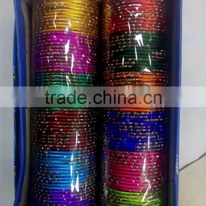 Wholesale Aluminium Bangle Sets, Indian Churi Bracelet,Plain Bangle Sets thumbnail-4