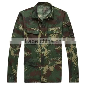 Tops Army Green BDU Winter Long Sleeve Digital Camouflage Military Uniform thumbnail-3