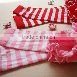 Baby Leg Warmer Christmas Stripe Leggings With Ruffle Baby Winter Leg Warmer thumbnail-4