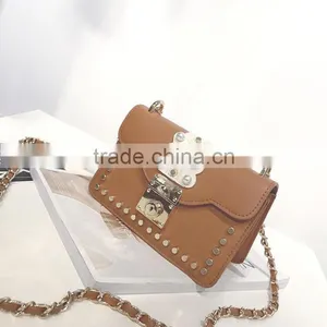 Zm50329b 2017 Europe Fashion Lady Crossbody Bag Rivet Renovate Single Shoulder Women Handbag thumbnail-1