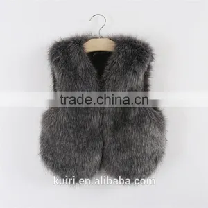 Kids Faux Fur Vest Girls Descendentes Fille Garcon Gorgeous Vertement Winter 12 Warm Couture Gilets 8 Brand Clothes thumbnail-3
