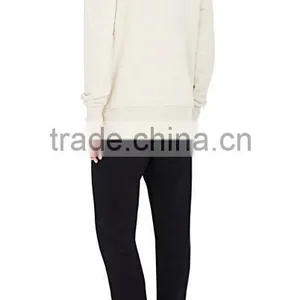 Gusseted Zip Vent High Neck Split Kangaroo Pocket Cotton-blend French Terry Asymmetric Zip-front Hoodie thumbnail-3
