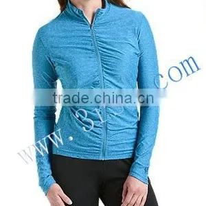 Long Sleeve Compression Rash Jacket for Young Girl thumbnail-1