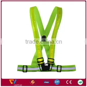 hi Vis Reflective Safety Vests / Dark Green Led Reflective Vest for Safety thumbnail-2