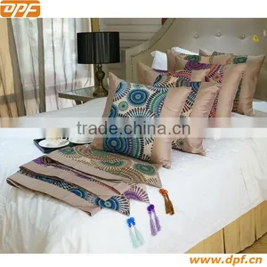 100%polyester Hotel Cushion Bed Spread Bed Runner Bed Scarf 146 thumbnail-1