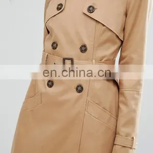 Ladies Fashion Women Long Dust Coats thumbnail-4