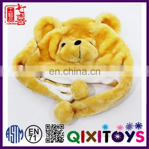 Hot Sell Good Quality Promotional Item Interesting Plush Animal Shaped Hat Factory in China thumbnail-3