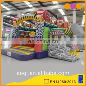 2016 New Design Little Builder Inflatable Combo Bouncer With Slide for Kids thumbnail-1