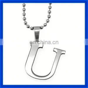 Professional Factory Alphabet Letter Stainless Steel Pendant thumbnail-1