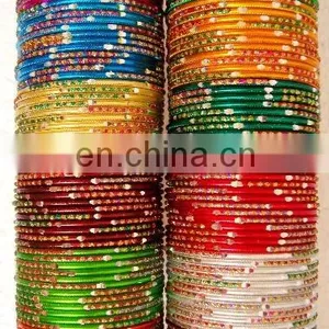 Indian Ethnic Metal Bangle - Wholesale Daily Wear Metal Bangle - Party Wear Metal Bangle - Bollywood Style Metal Bangle thumbnail-3