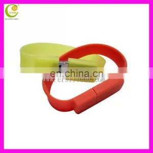 2017 New Silicone Slap Wrist Band Bracelet USB Flash Drive for Best Business Gifts Promotional thumbnail-3