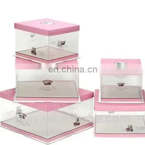 2015 Transprent Pvc Cake Box With Paper Cap thumbnail-3