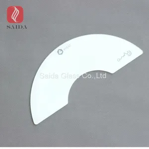 Custom Sector Shape White Printed Tempered Glass Panel for Home Appliance Parts thumbnail-1