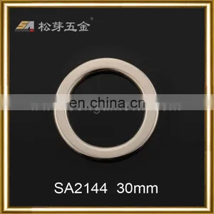 Fashion High Quality Solid Flat Metal O Ring for Handbags Straps thumbnail-2