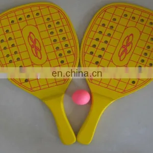 Hole Wooden Beach Ball Racket thumbnail-1