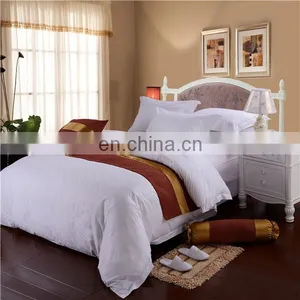 China Supplier 100% Cotton Stripe/Satin/Jacquard/Plain Hotel Bed Sheet Cotton thumbnail-4
