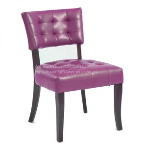Oversized Solid Wood Dining Chair With PU Leather thumbnail-1