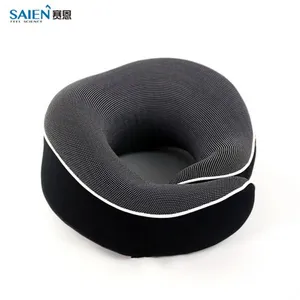 Memory Foam Travel Neck Pillow Travel With Earbuds&Eye Mask for Airplane and Car thumbnail-3