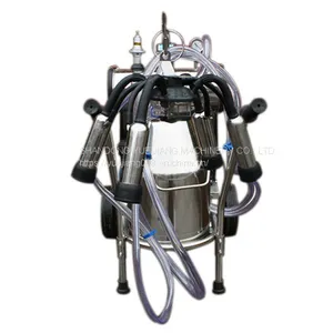 Farm Equipment Dairy Small Mobile Portable Mini Automatic Cow Milking Machine With Price thumbnail-3