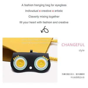 Customized Hooked Eyewear Pouch; Cute and Lovely Glasses Holder thumbnail-2