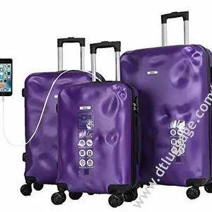 New Design High Quality PC Trolley Travel Hardcase Luggage Siutcase thumbnail-4