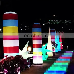 Colorful LED Inflatable Flower Chain Wedding Flower Stage Decoration For Sale thumbnail-1