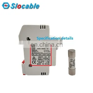 Slocable Fuse 10x38 15A 1000VDC 1-30A Solar DC Breaker Fuse Holder Protection thumbnail-2
