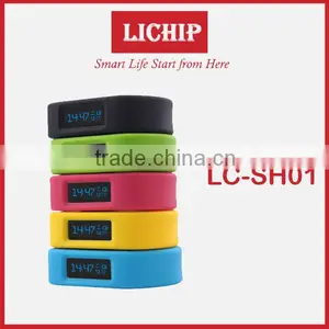 Pedometer Sleeping Monitor Date&time Colorie Bluetooth LC- SH01 Smart Bracelet thumbnail-1
