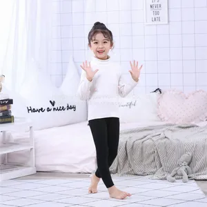Hot Selling Winter Season Kids' Autumn Cashmere Fabric Pants Warm Trousers thumbnail-5