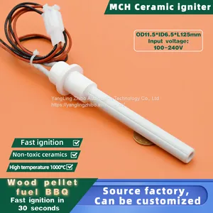 110V300W MCH Ceramic Igniter Ceramic Ignition Stick MCH Ceramic Heater MCH Ceramic Heating Tube Can OEM or ODM thumbnail-1