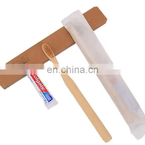 Hotel Bamboo Toothbrush Suite Bamboo Comb Kraft Paper thumbnail-1