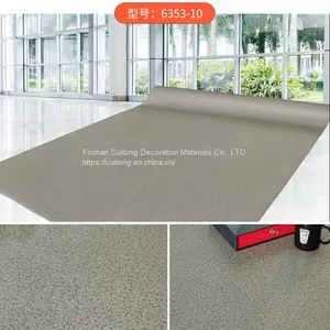 2mm Roll Floor Grey PVC Floor Glue Foshan Wholesale Stone Grain Plastic Leather Wood Grain Rubber Floor thumbnail-2