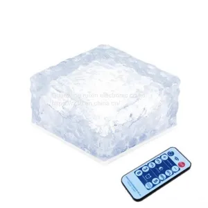 Top Grace Waterproof Anti Moisture Decoration Underground Pavement Garden LED Solar Brick Light thumbnail-5