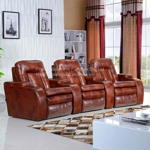 Private Home Theater Sofa and Chair Combination Space Capsule Electric Movie Hall Audio-visual Room Villa Leather Sofa thumbnail-2