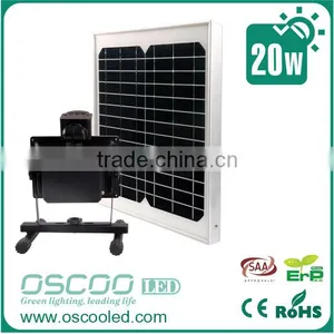 SAA 20W Solar Panel Portable Motion Sensor Rechargeable Led Solar Flood Light thumbnail-4
